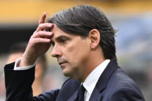 Simone Inzaghi contrariato