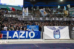 I tifosi della Lazio allo stadio