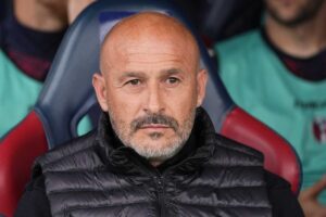 L'allenatore del Bologna Vincenzo Italiano