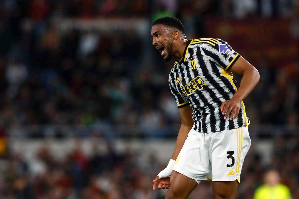 Gleison Bremer in campo con la maglia della Juve