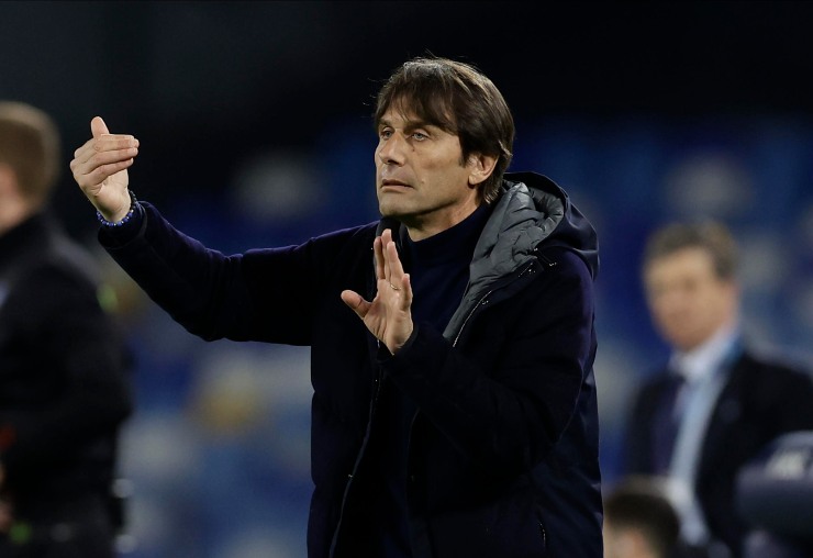 Antonio Conte durante una partita del Napoli