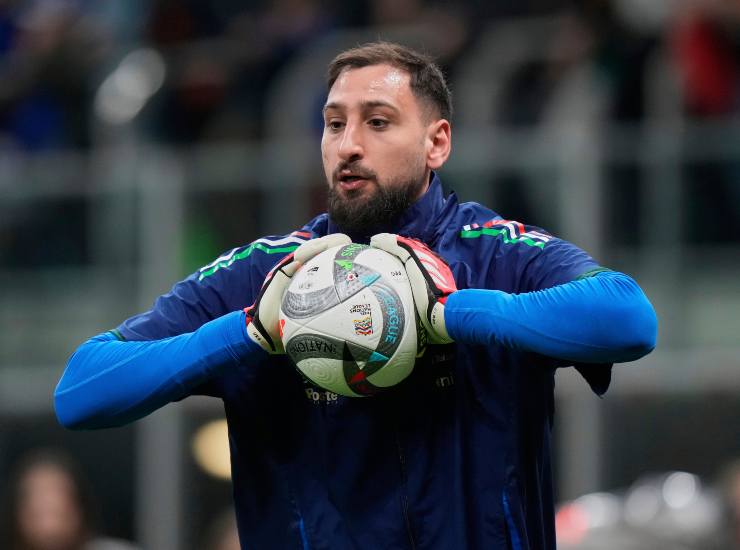 Il portiere del Paris Saint-Germain e dell'Italia Gianluigi Donnarumma