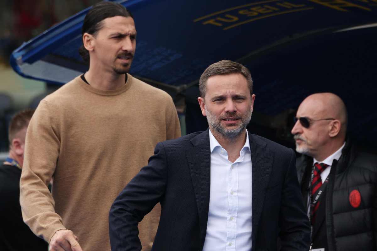 Furlani e Ibrahimovic a bordo campo