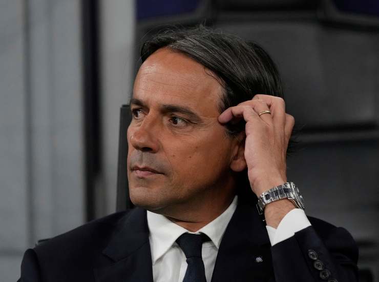 L'allenatore dell'Inter Simone Inzaghi