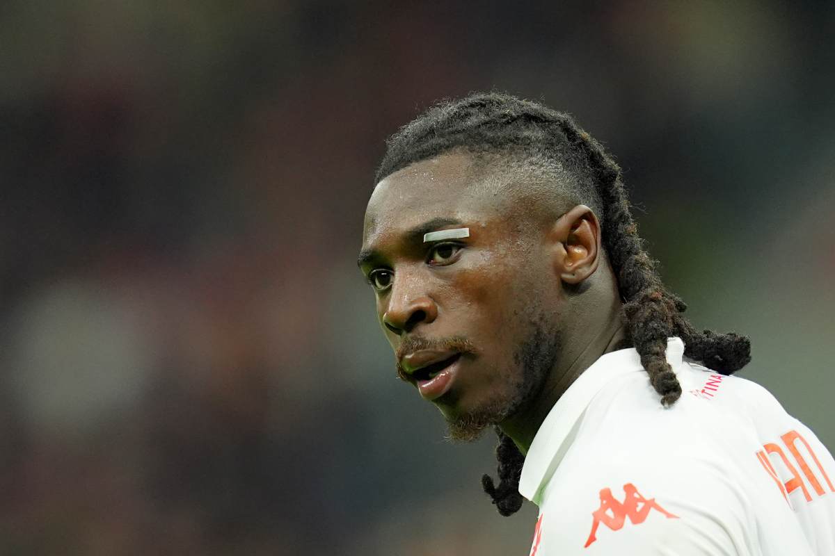 Moise Kean osserva