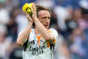 Il centrocampista del Real Madrid Luka Modric