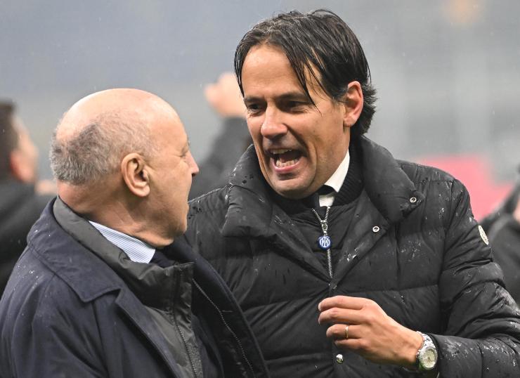 Marotta e Inzaghi festeggiano lo Scudetto 2024