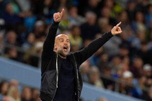 Guardiola sulla panchina del City