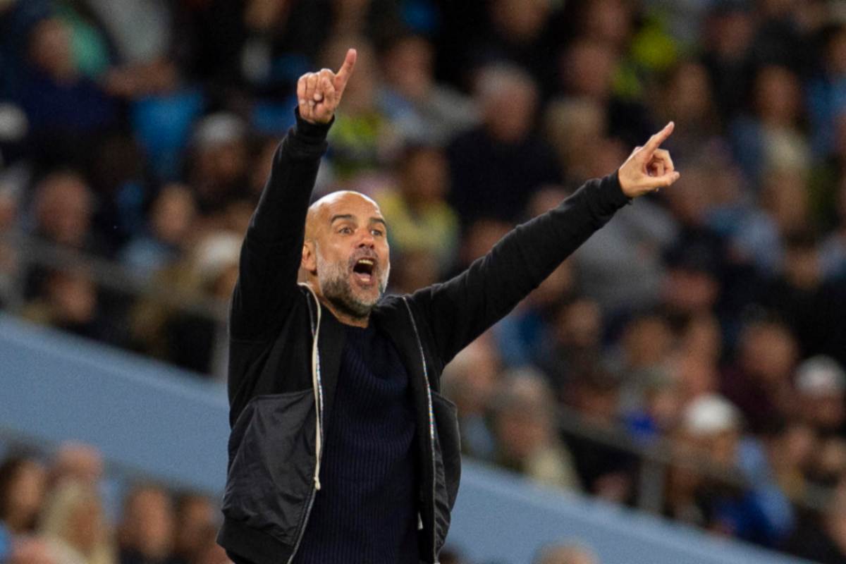 Guardiola sulla panchina del City