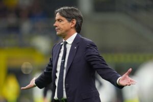 L'allenatore dell'Inter Simone Inzaghi