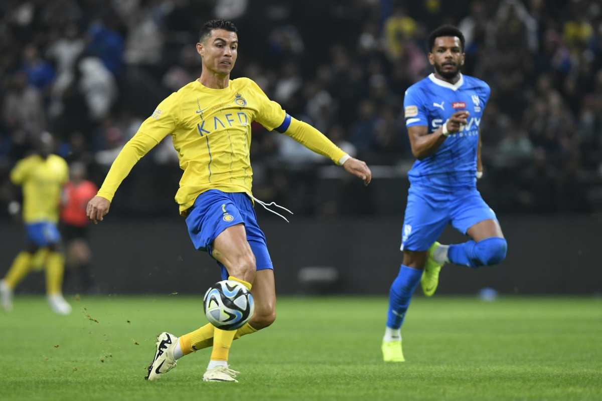 Cristiano Ronaldo in azione con l'Al Nassr