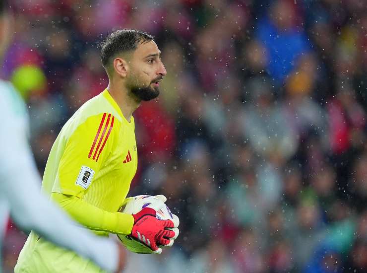 Il portiere dell'Italia e del PSG Gianluigi Donnarumma