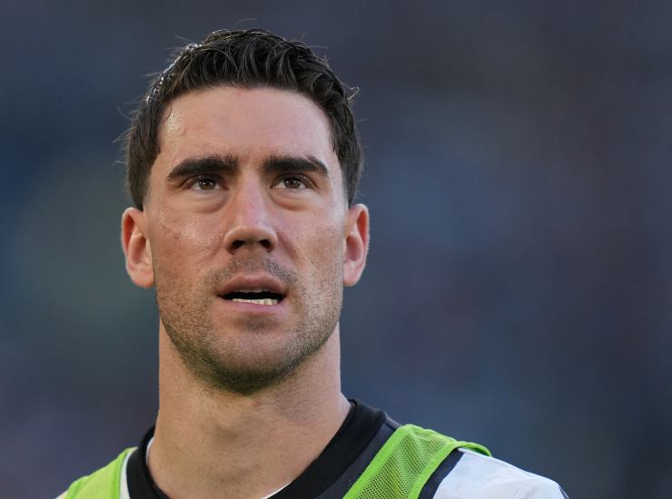 L'attaccante della Juventus Dusan Vlahovic
