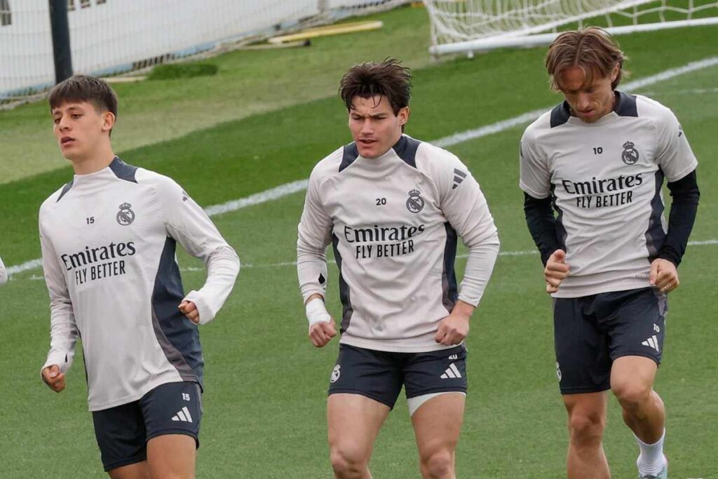 Fran Garcia in allenamento a Valdebebas
