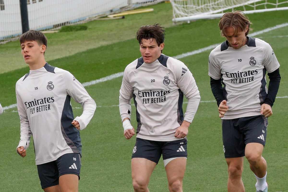 Fran Garcia in allenamento a Valdebebas