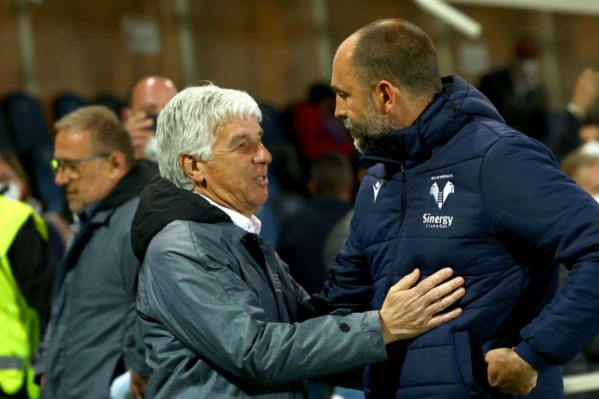 Gasperini e Tudor in un match di diversi anni fa