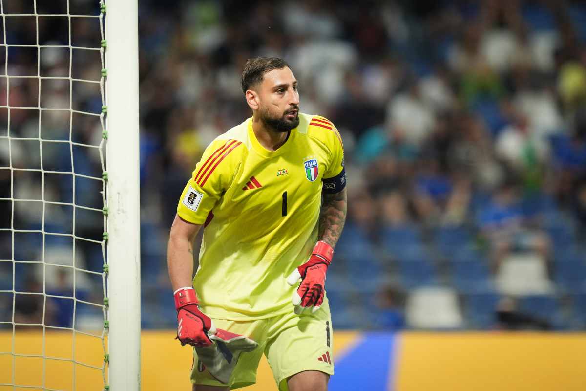 Il portiere dell'Italia e del PSG Gianluigi Donnarumma