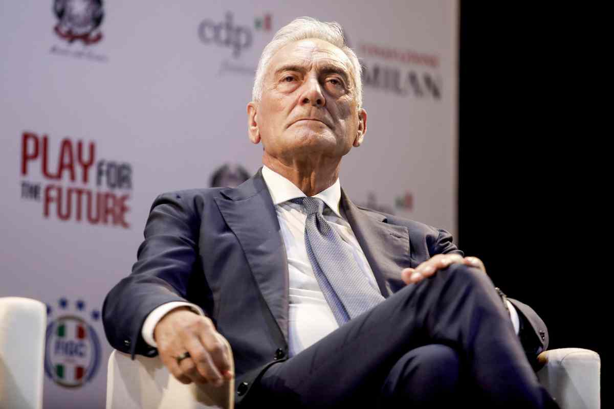 Gabriele Gravina durante un evento