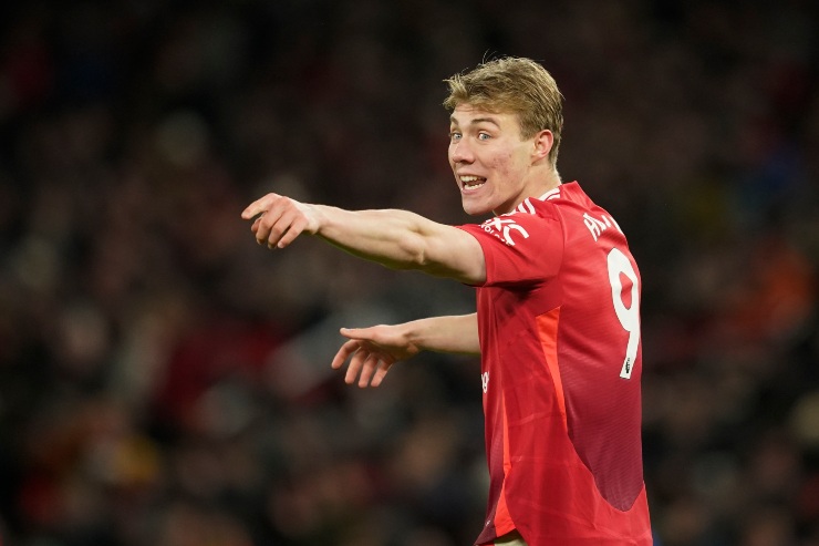 Rasmus Hojlund, attaccante del Manchester United