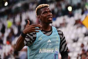 Il centrocampista Paul Pogba con la Juventus