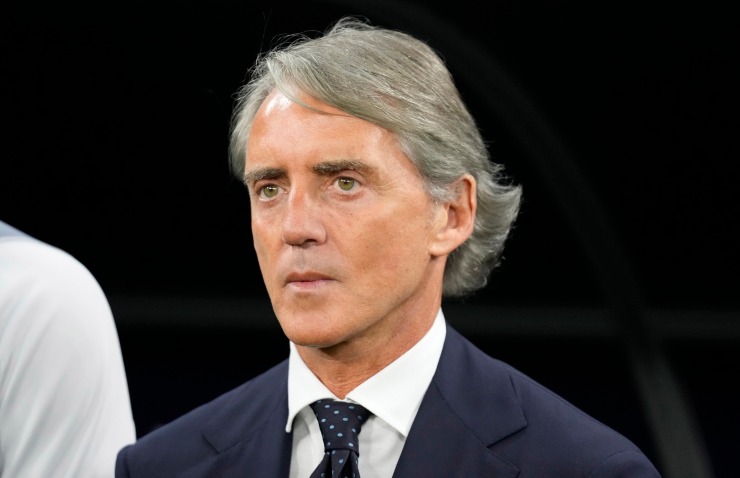Roberto Mancini in primo piano