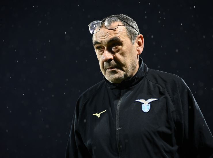 L'allenatore della Lazio Maurizio Sarri
