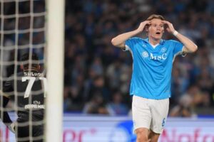 Il centrocampista del Napoli Scott McTominay