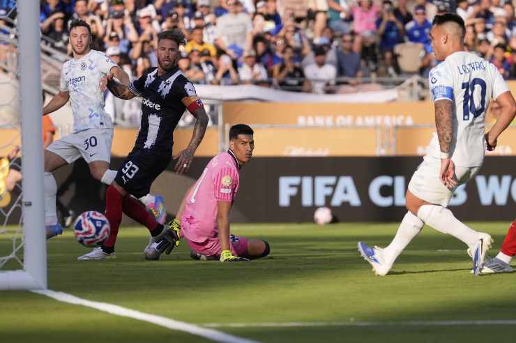 Lautaro segna il gol del pareggio con il Monterrey