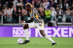 Pogba in azione con la Juventus
