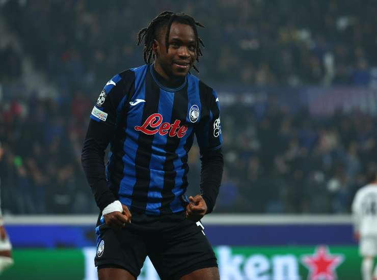 La gioia di Lookman dopo una rete