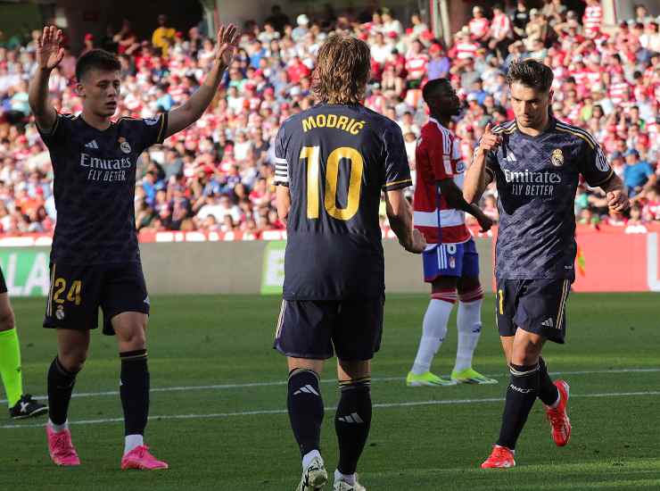 Guler e Diaz insieme a Modric