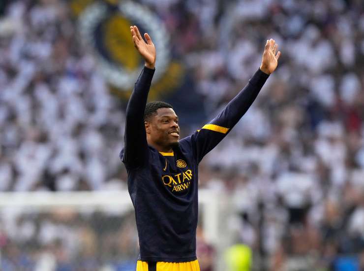 Il giocatore dell'Inter Denzel Dumfries