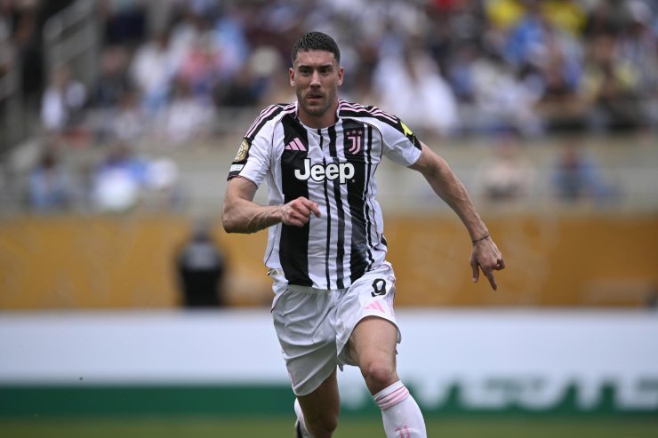 Dusan Vlahovic in azione