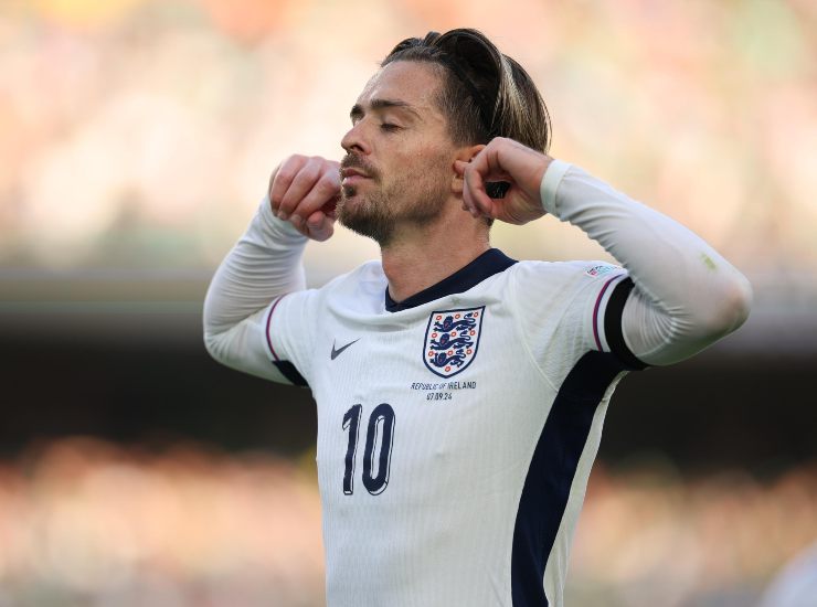 Grealish con la maglia dell'Inghilterra