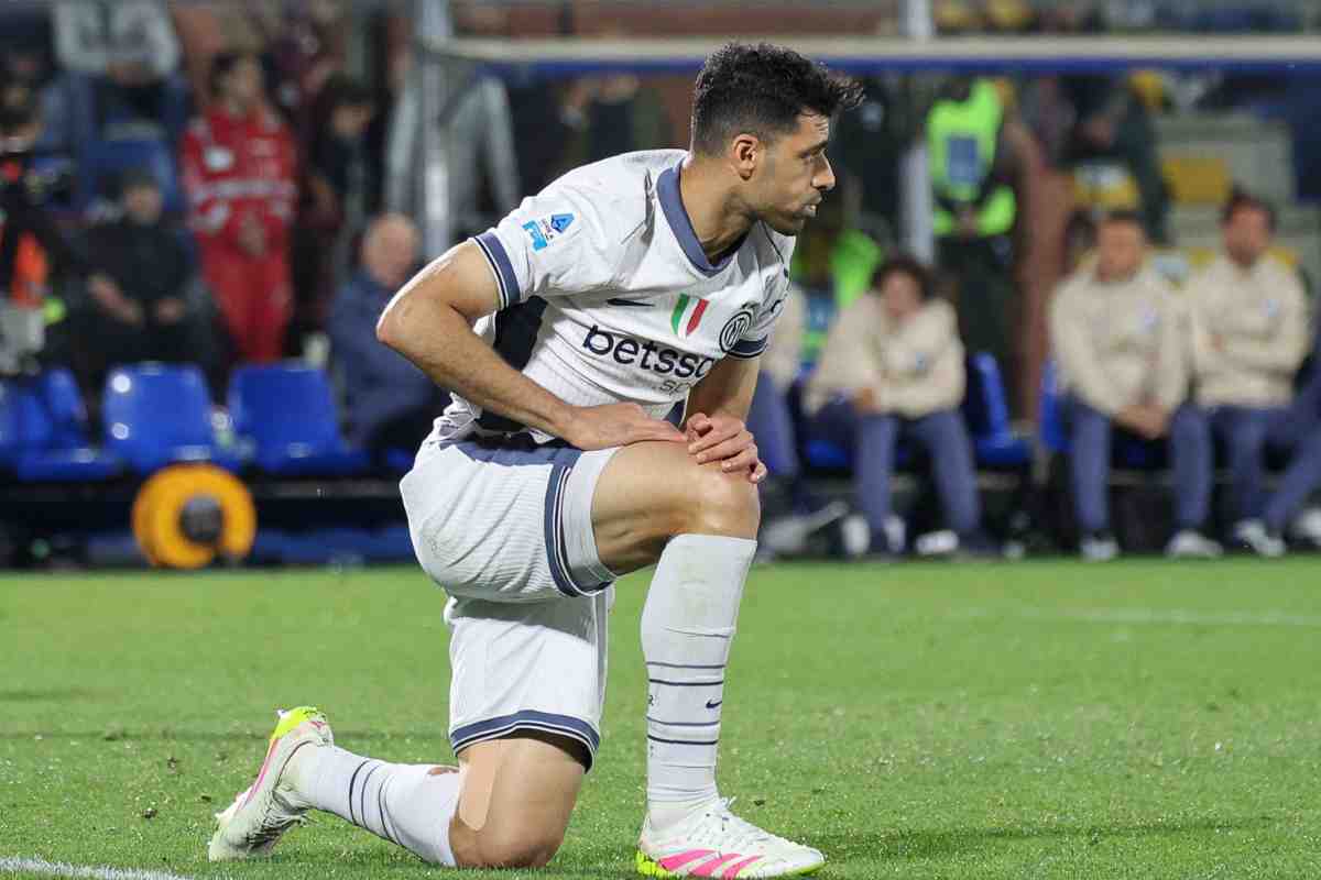 Mehdi Taremi in campo con l'Inter