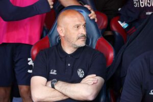 L'allenatore del Bologna Vincenzo Italiano