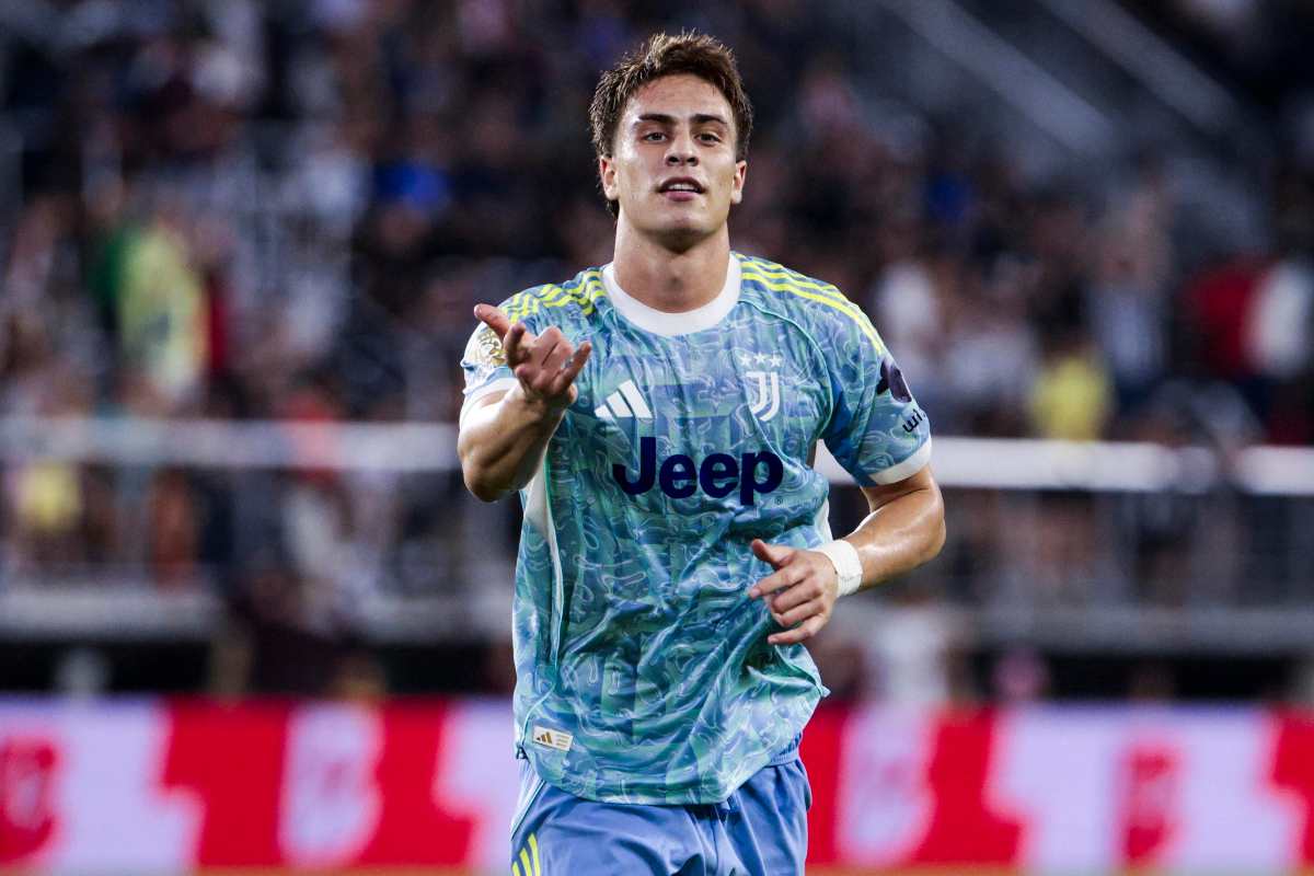 Kenan Yildiz esulta dopo il gol