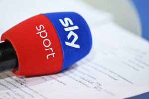 microfono di Sky Sport
