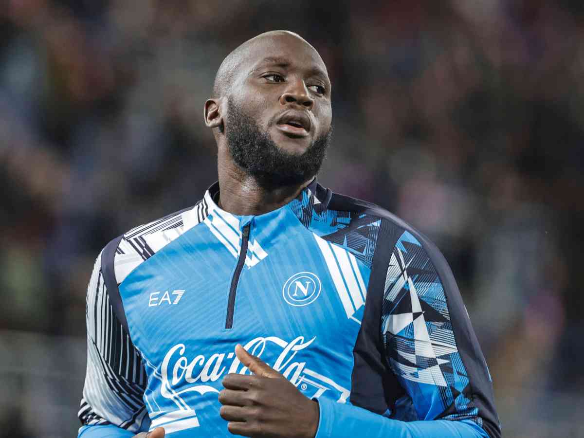 Romelu Lukaku con una faccia contrariata