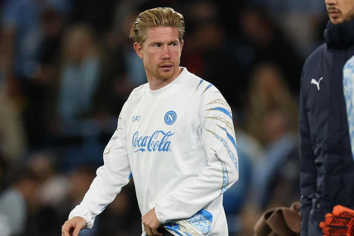 Kevin De Bruyne in un riscaldamento pre match